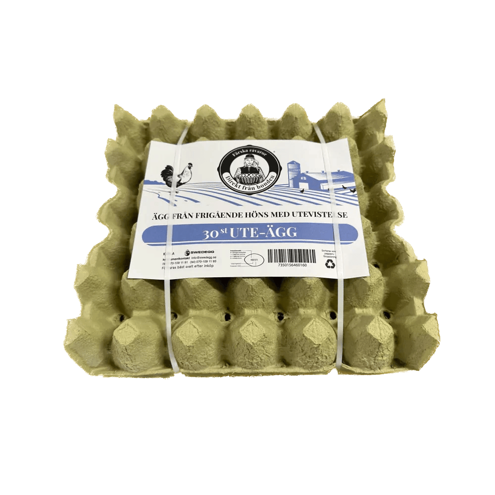 Ägg - Frigående höns utomhus 30-pack