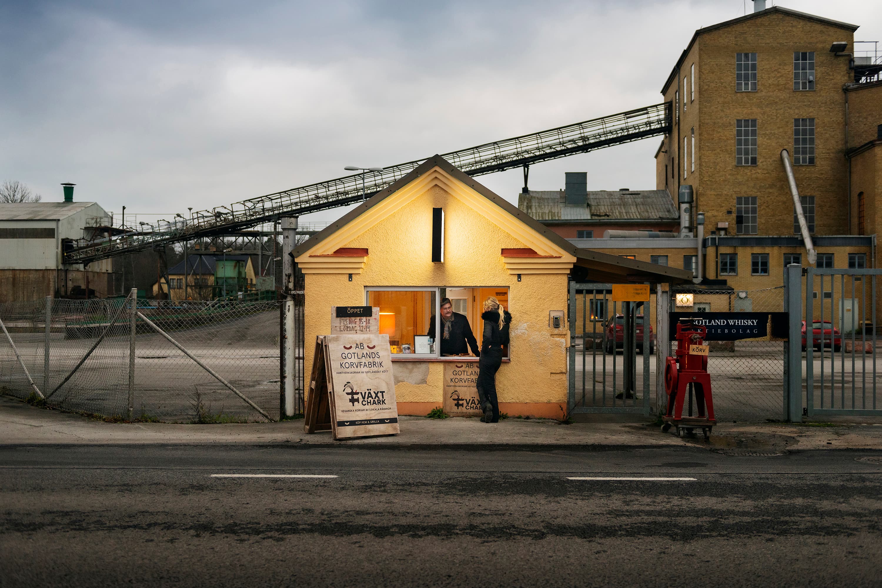 korvfabriken, växtchark, produktion , försäljning