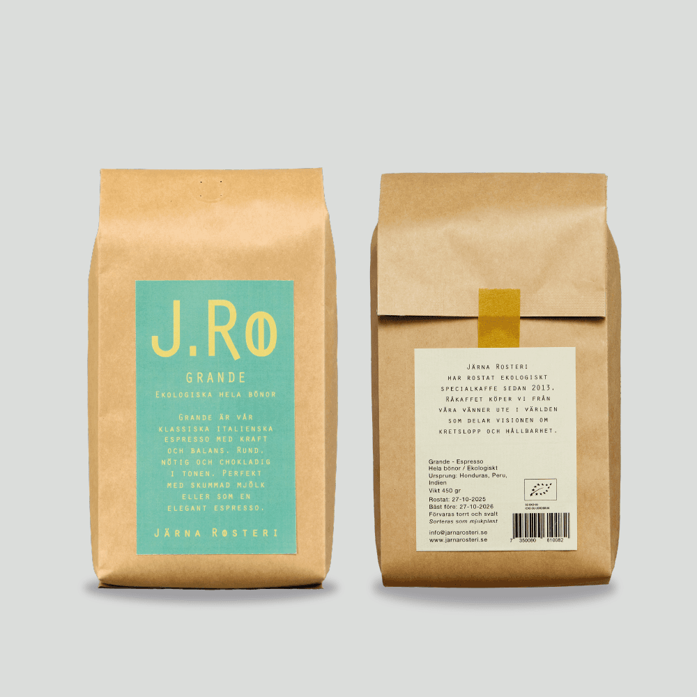 Järna Rosteri - Espresso Grande - 450g Hela Bönor - Ekologiskt