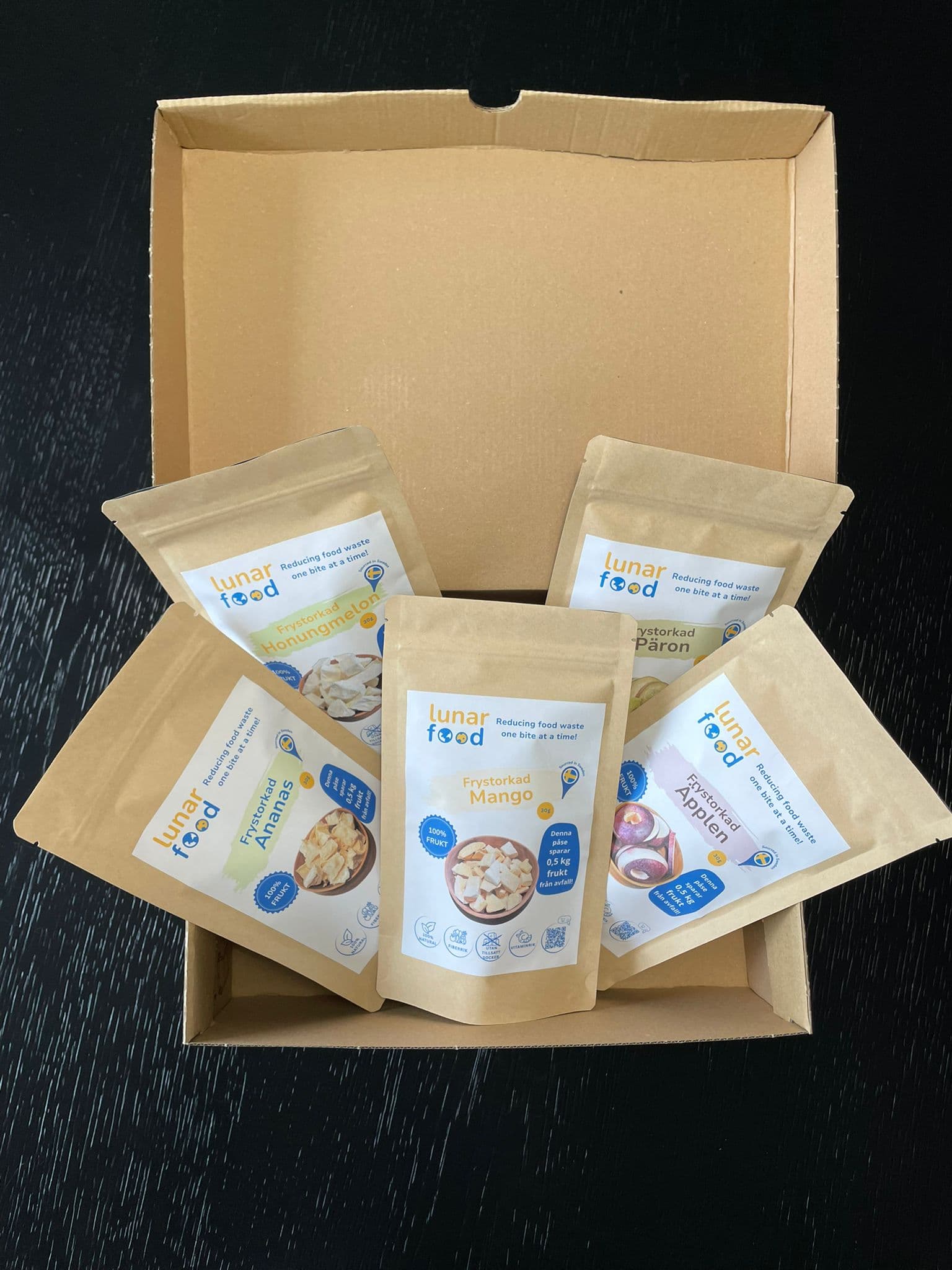 Familj Mix: 5 Frystorkade Frukter (150g net)