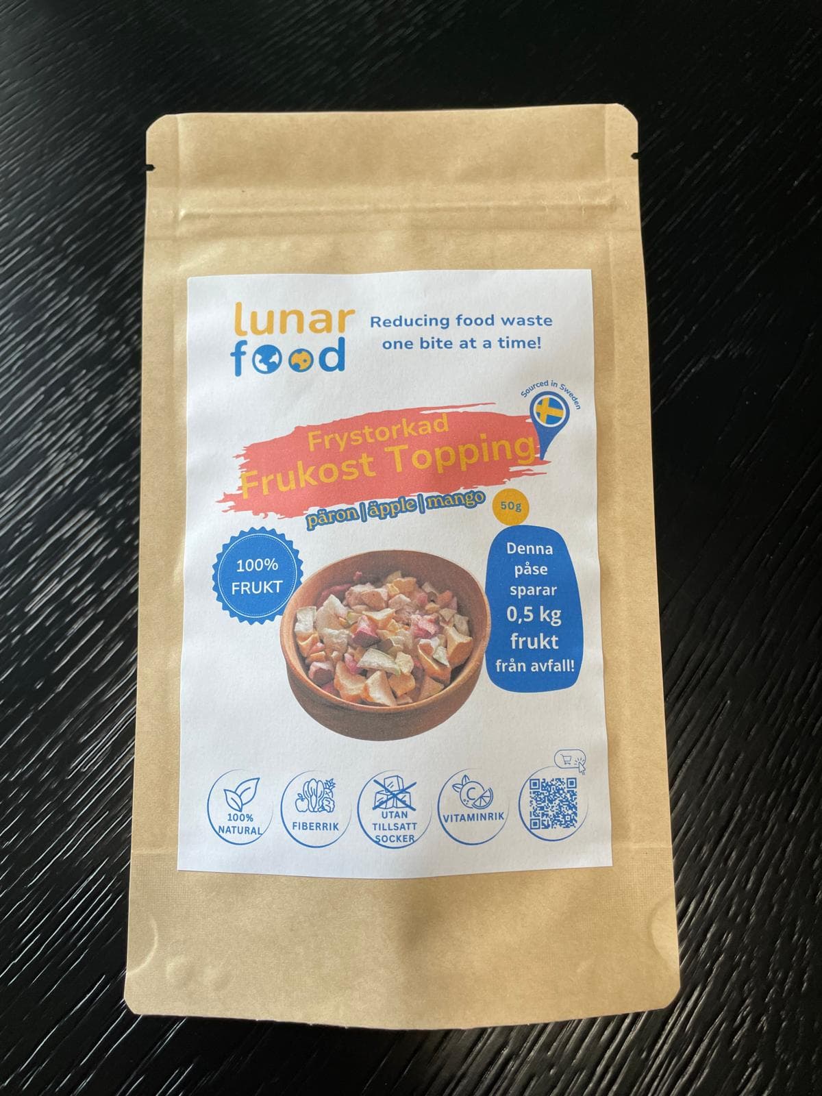Frystorkade Frukost Topping - Päron, Äpple, Mango (50g net)