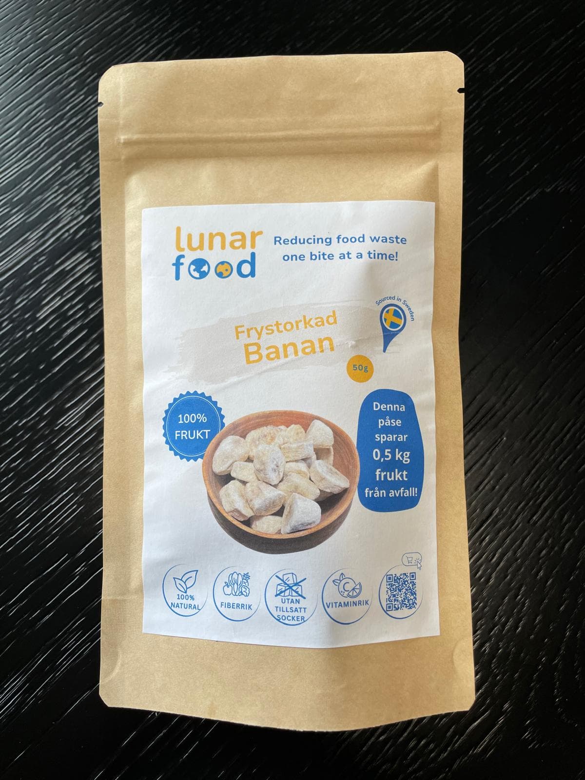 Frystorkade Bananbitar (50g net)
