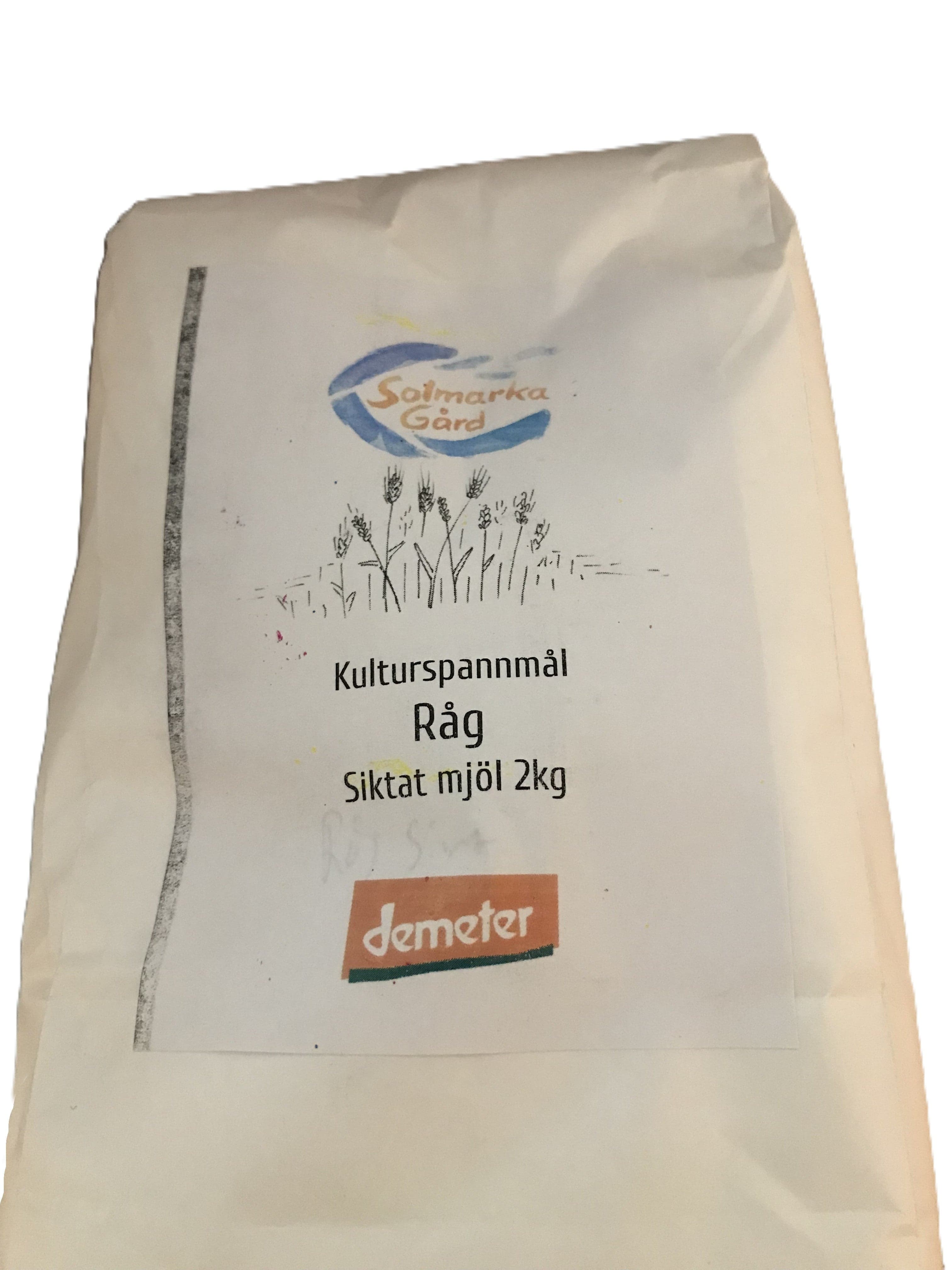 Mjöl Rågsikt Kulturspannmål - KRAV 2kg