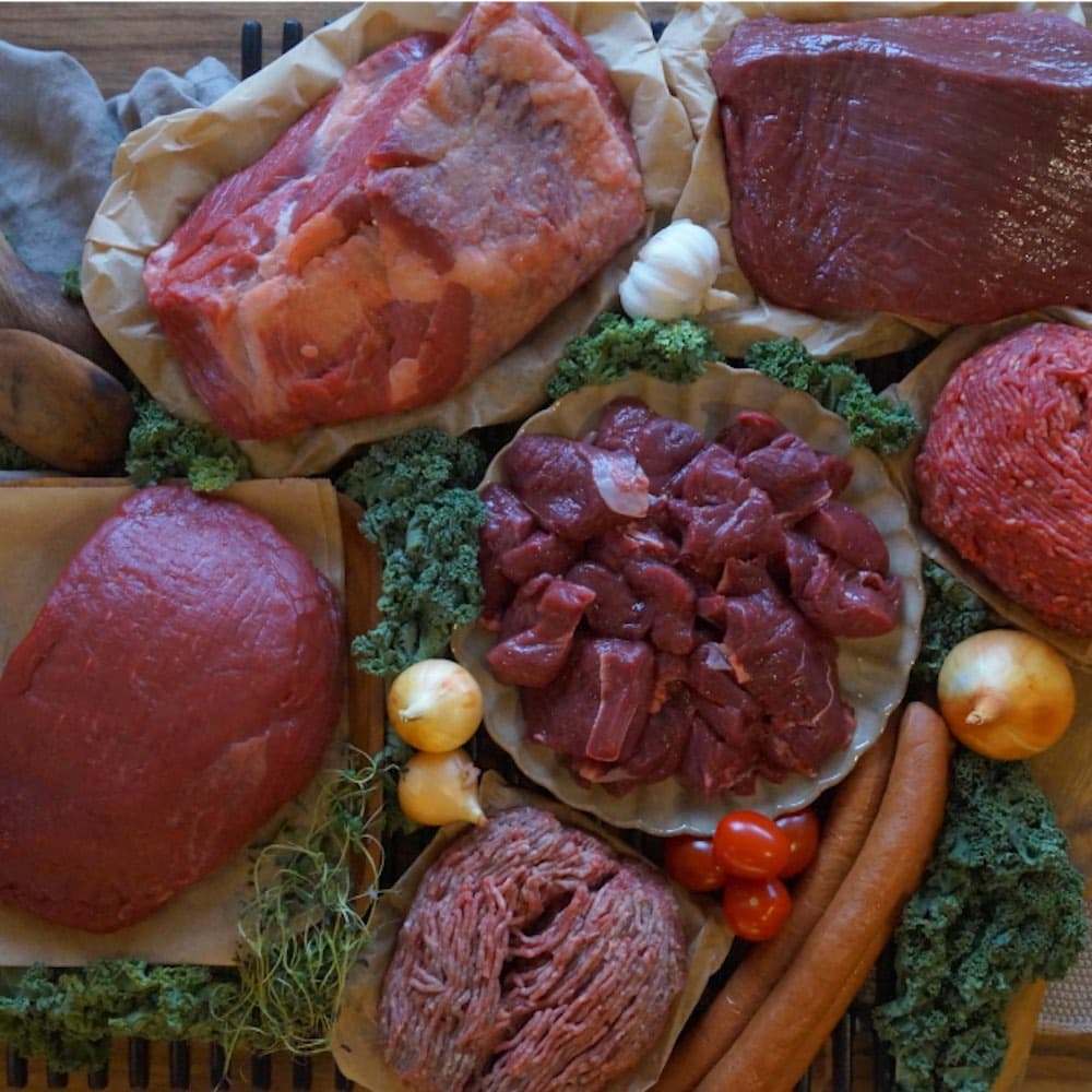 Nöt & vilt - ca 8 kg FRYST