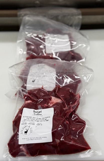 Grytbitar - Viltgryta, Dovhjort/Rådjur 500-600 gram (FRYST)
