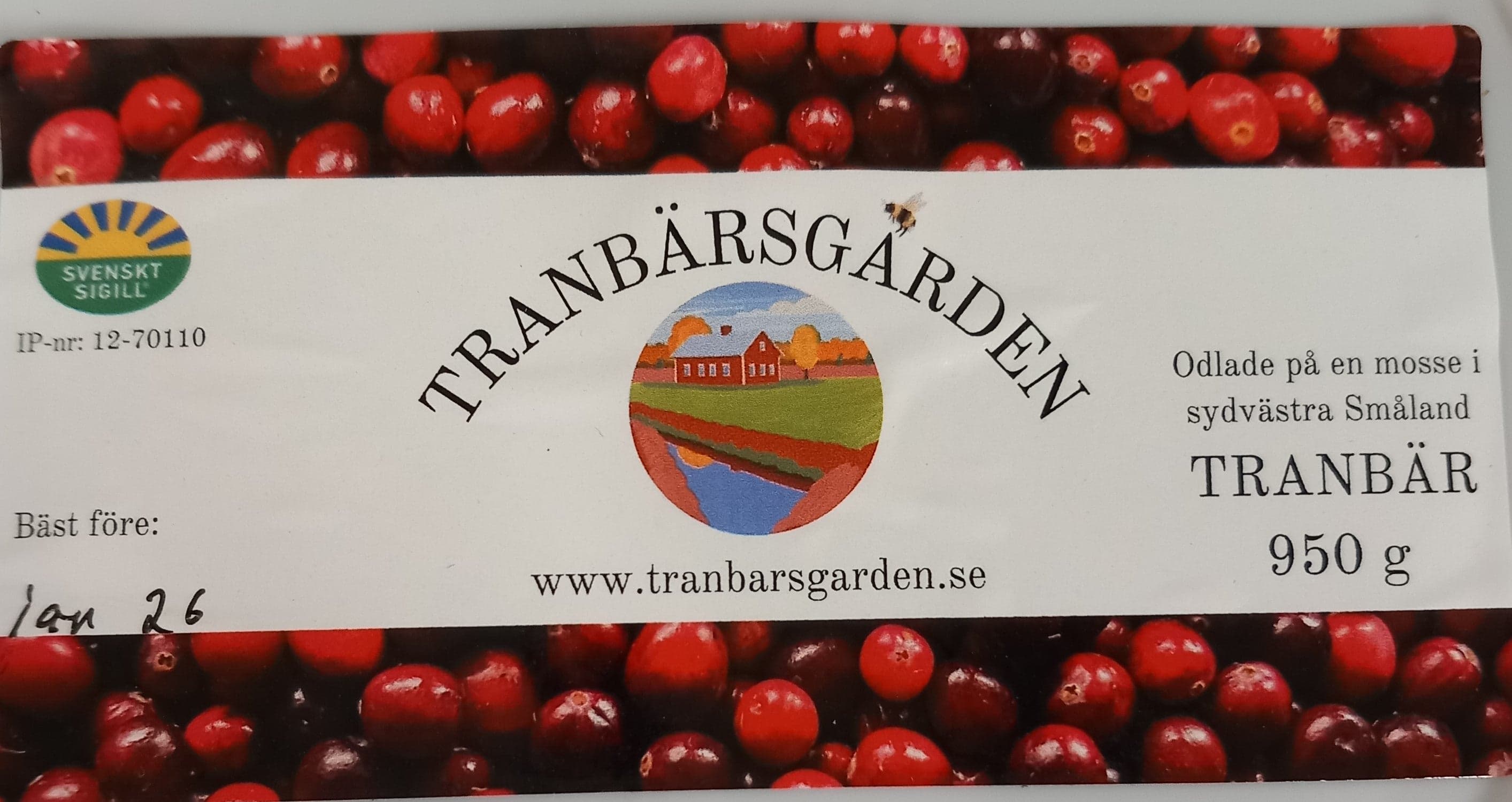 Tranbär - Svensk Sigill 950g (FRYST)