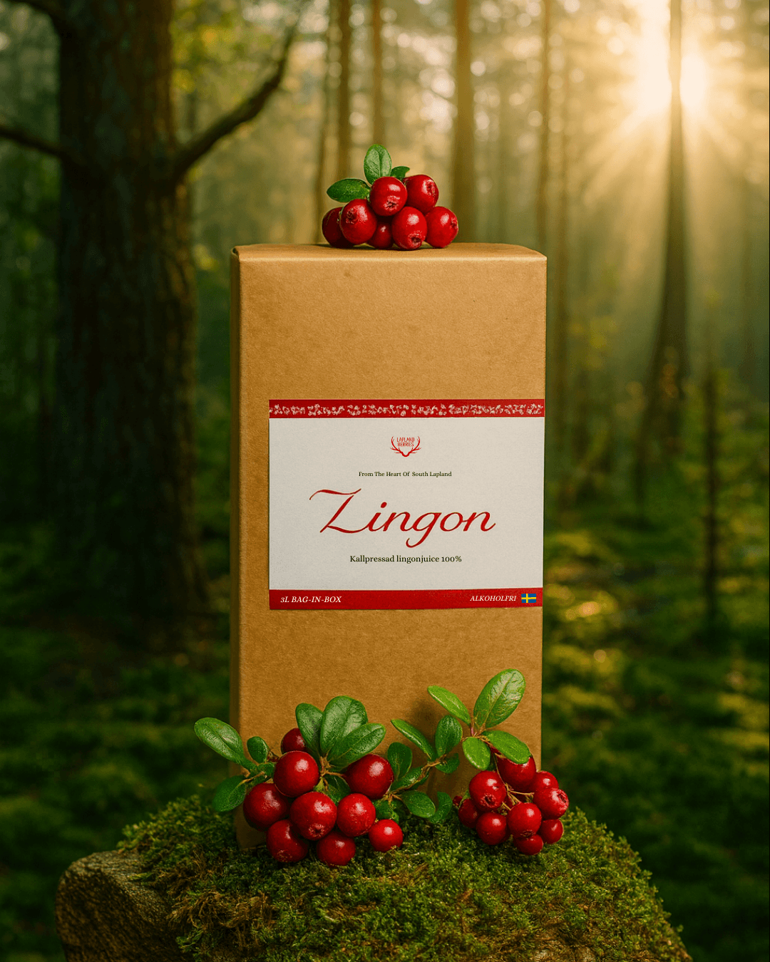 Lingonjuice - 3L (3l bag in box är slut pga råvarubrist)