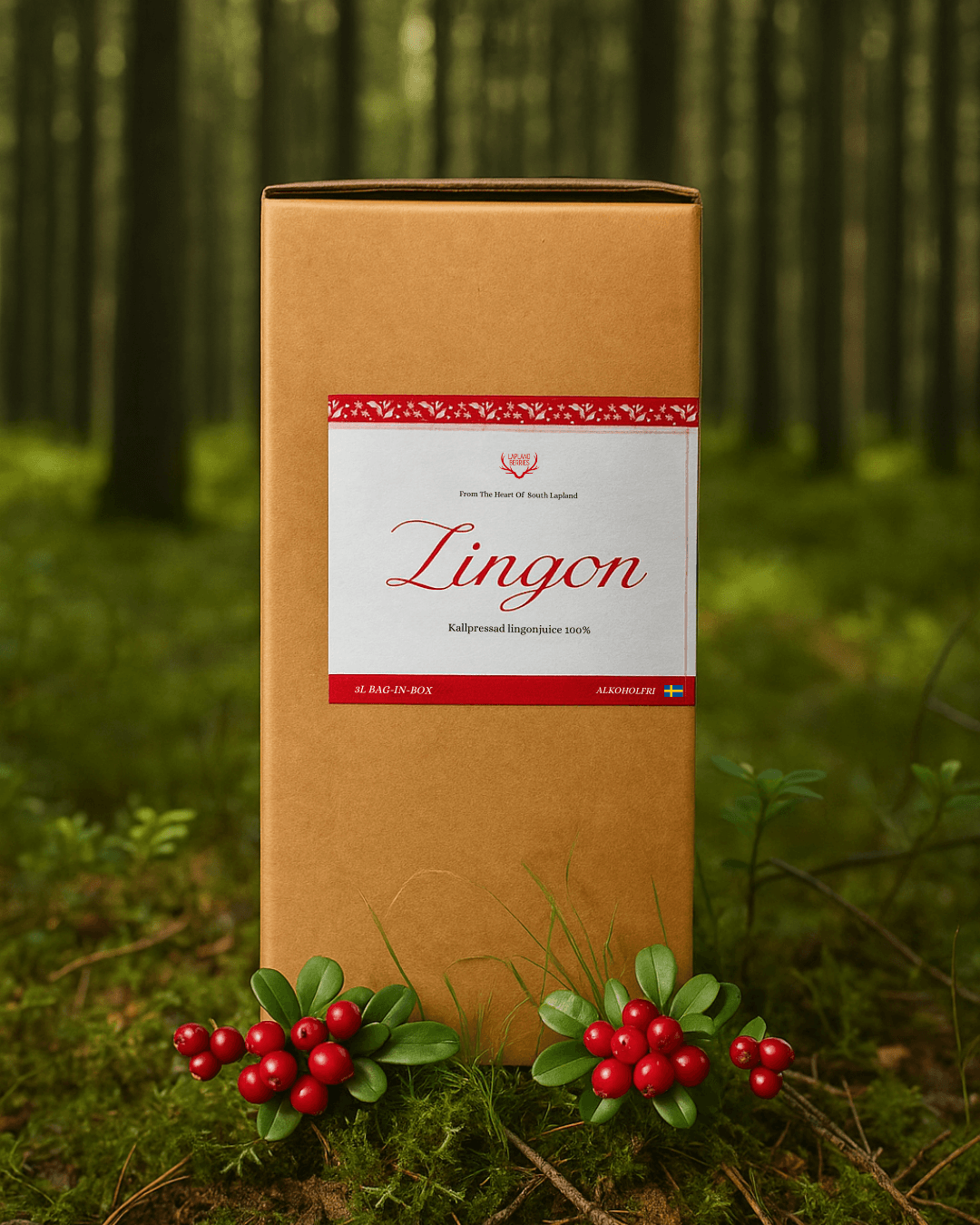 Lingonjuice - 3L (3l bag in box är slut pga råvarubrist)