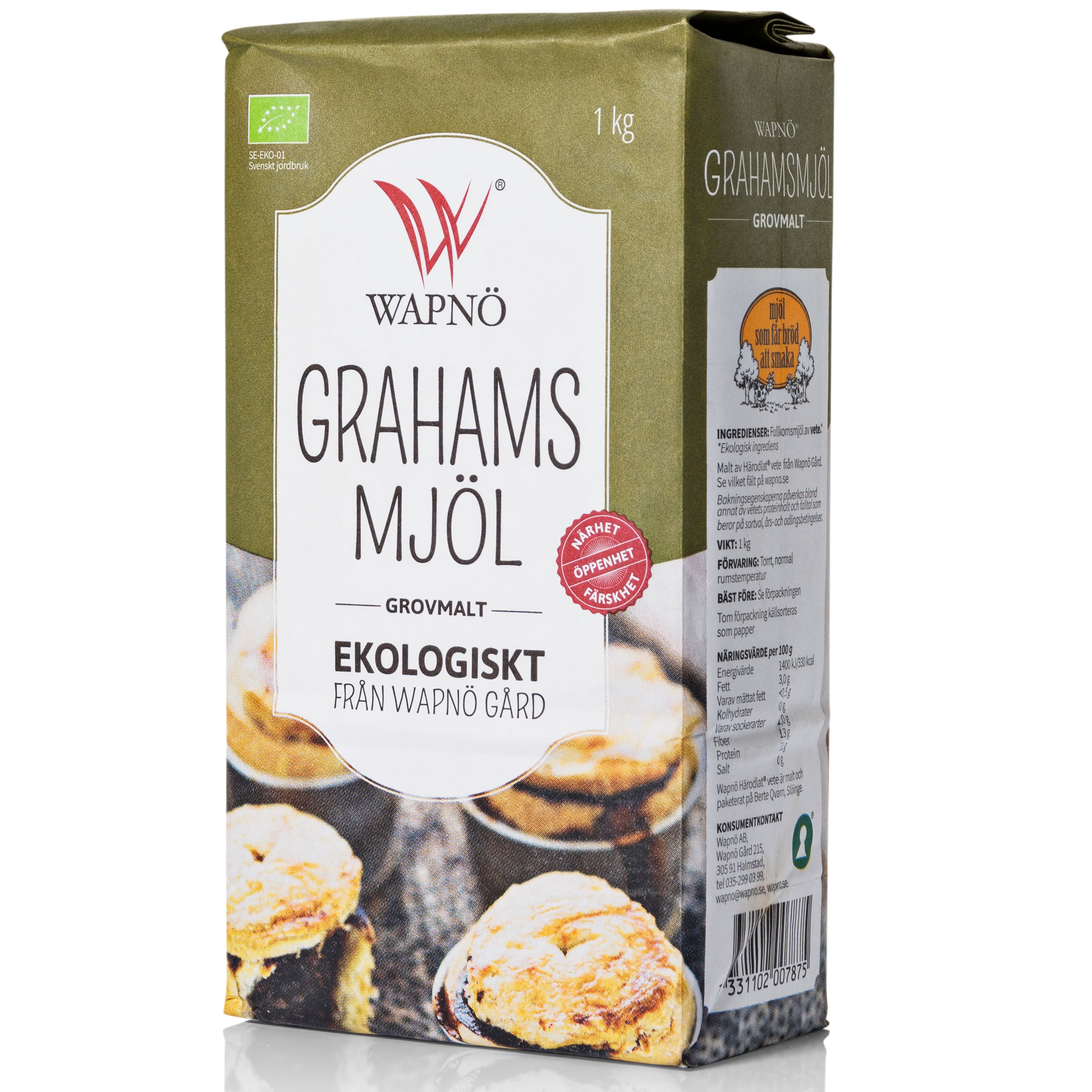 Grahamsmjöl Grovmalt - EKO 1kg