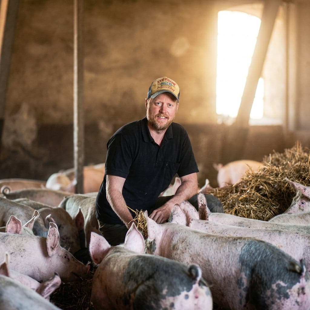 Skinkfärs 1 kg från Rosersbergs utegrisar