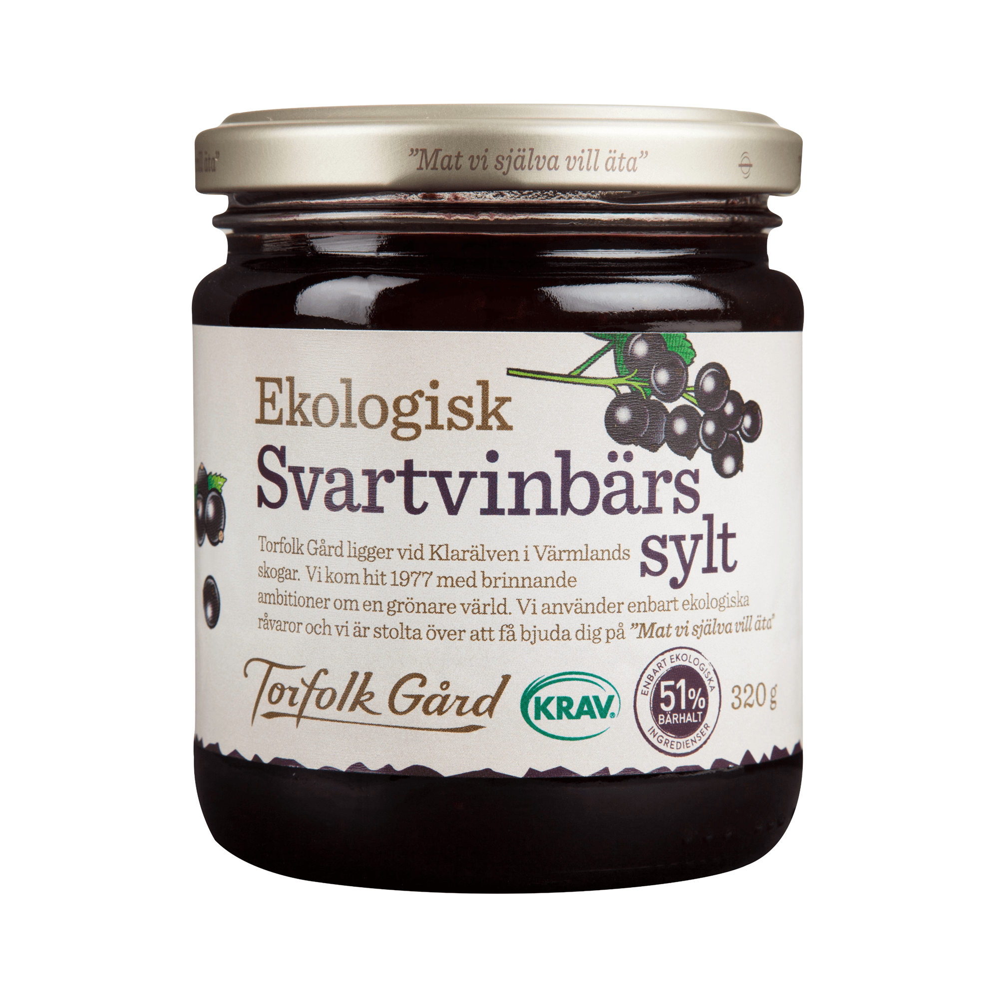 Svartvinbärssylt KRAV 320g