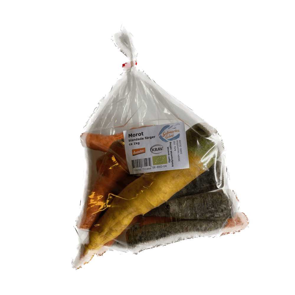 Mixfärgade Morötter - KRAV 1kg