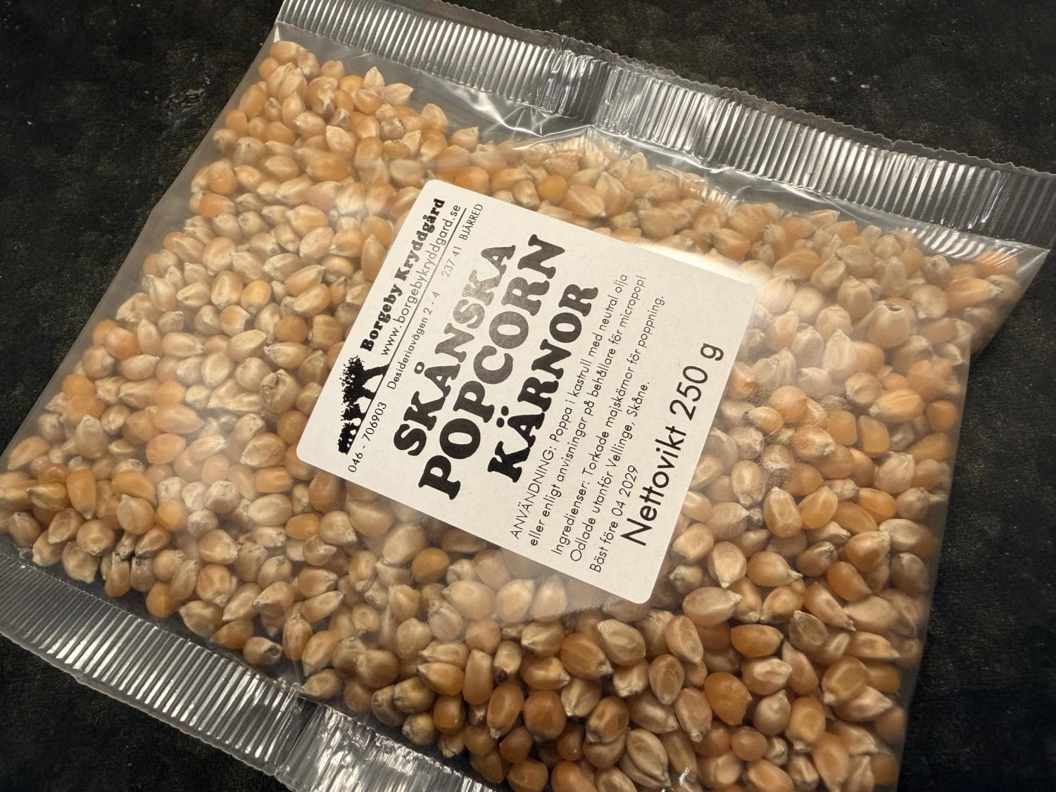 Skånska Popcornkärnor - 250g
