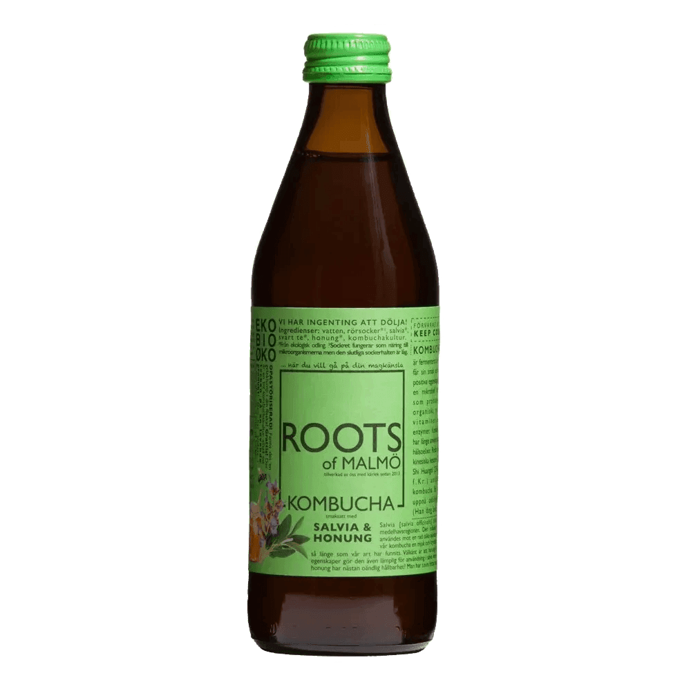 Kombucha - Salvia-Honung EKO 33cl - Mylla Roots of Malmö