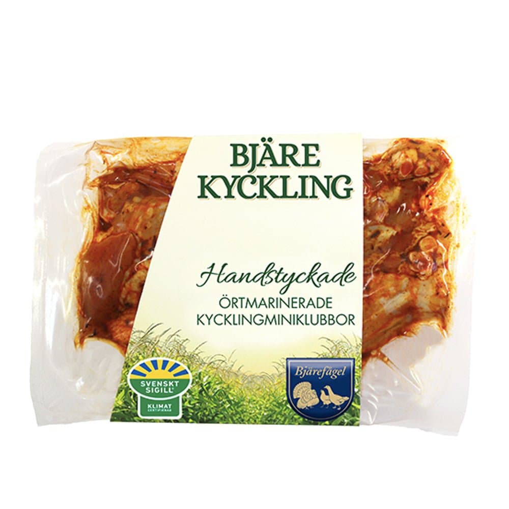 Örtmarinerade Bjärekycklingminiklubbor 500g - Mylla Bjärefågel