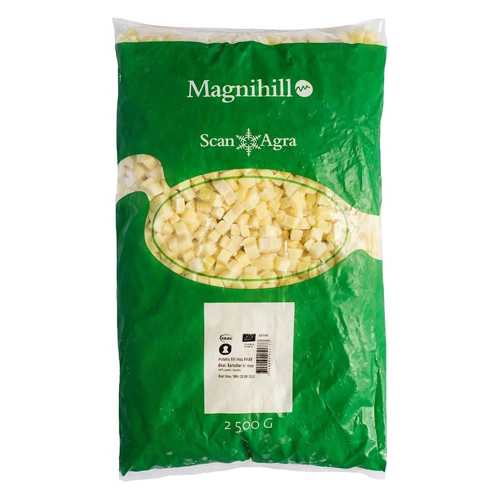 Potatis Tärnad KRAV fryst 2.5kg - Mylla Magnihill