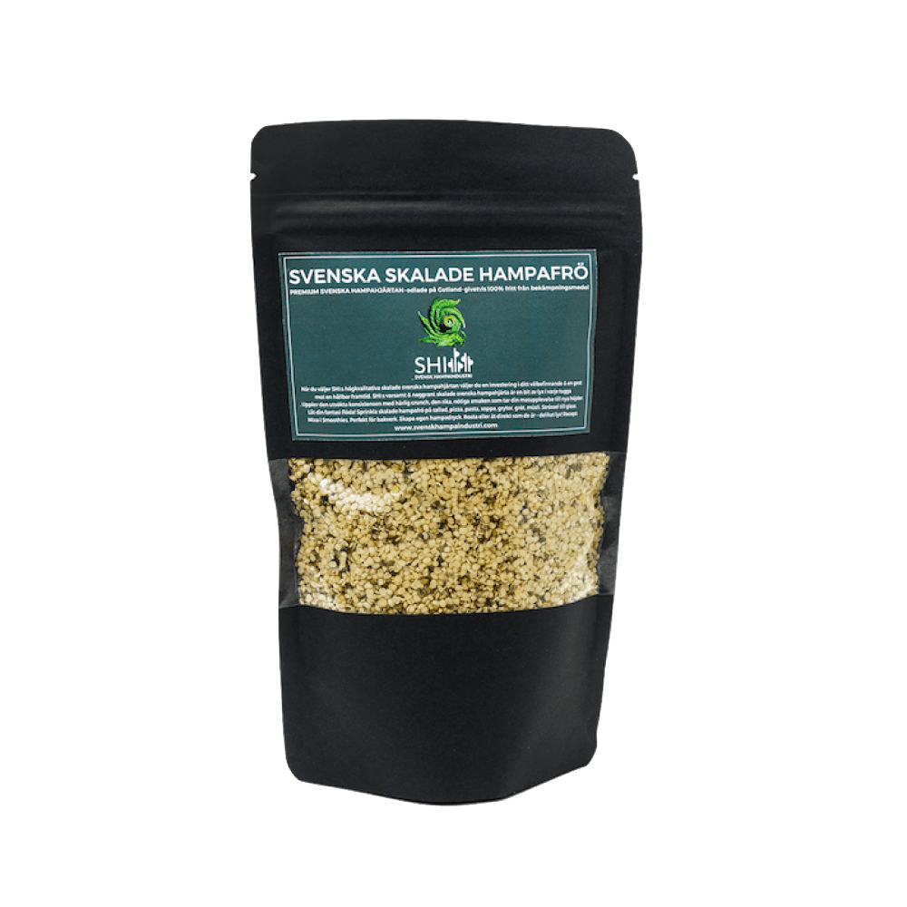 Skalade hampafrön - 33 gram
