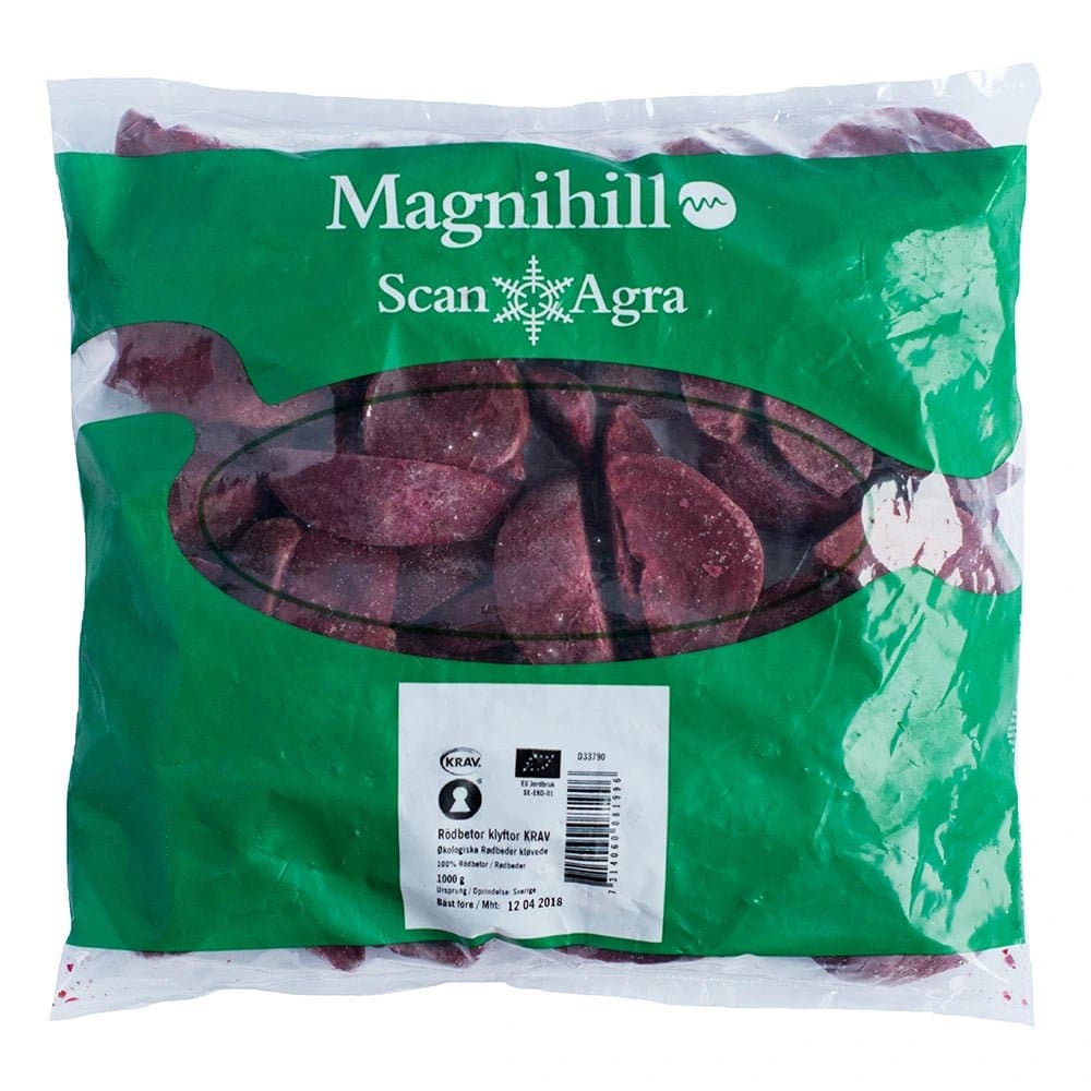 Rödbeta Klyftad KRAV fryst 1kg - Mylla Magnihill